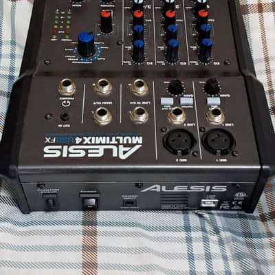 Alesis MultiMix 4 USB FX 4-Channel Mixer with Effects 2010s - Black image 2