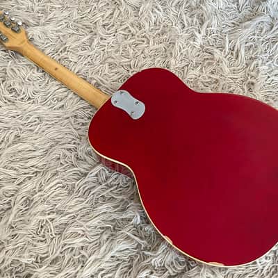 Vintage 1970s Mosrite of California D-40 D-50 Dobro Resonator Acoustic Guitar Red USA image 9