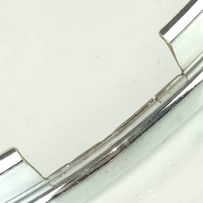Slingerland 14"Chrome-BRASS 8Lug Stick-Saver Snare Drum Resonant COB Rim/Hoop60s image 6