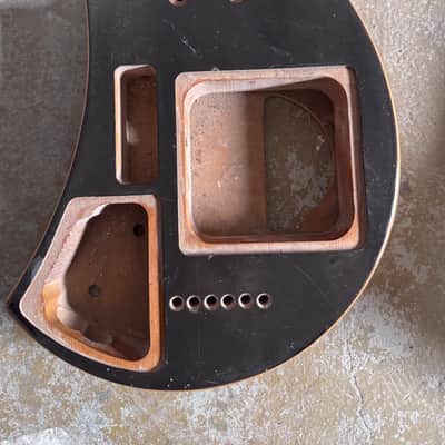 Custom DIY Mini Guitar Body DIY Project, String Through Bridge image 5