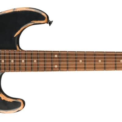 SPECIAL ORDER! Charvel Pro-Mod Relic San Dimas Style 1 HH FR PF guitar Weathered Black image 3