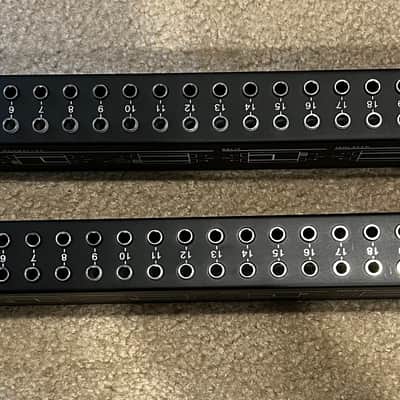 [PAIR] Neutrik NYS-SPP-L1 48-Point TRS Patchbay 2010s - Black image 2
