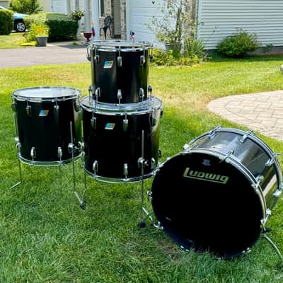 Ludwig Classic maple 22/18/16/13 black cortex 70s image 8