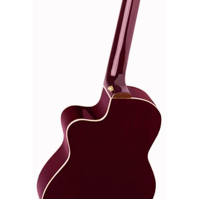 Ortega Performer Series Solid Top Thinline Crossover Acoustic-Electric Nylon Classical Guitar w/ Bag image 6