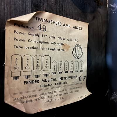 1967 Fender Blackface Twin Reverb Combo Amp image 15
