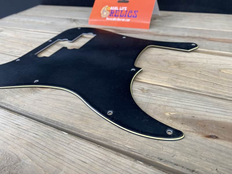 Real Life Relics Aged Precision P Bass® Pickguard Black 3 Ply 13 Hole    [PGAN2] image 1