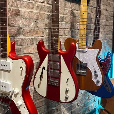 Nashguitars Custom Semi-Hollow Triple Humbucker Hardtail - Candy Apple Red w/OHSC image 1