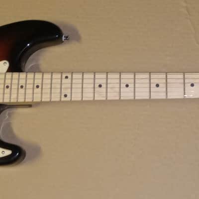 Sawtooth Electric Deluxe Strat Guitar Sunburst Maple Neck image 6