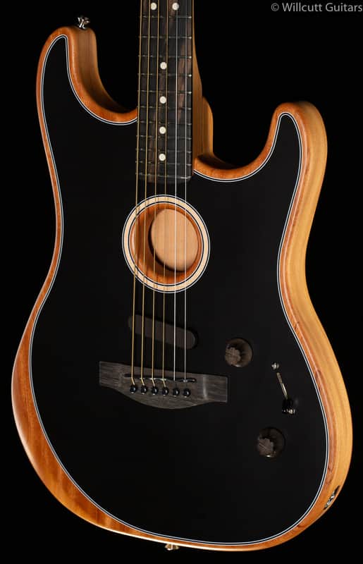 Fender American Acoustasonic Stratocaster Black (244) image 1