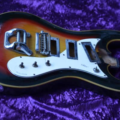 VOX Bulldog vintage electric guitar body * Rare, made in Italy ca. 1966! * Perfect for your VOX project *WORLDWIDE SHIPPING image 8