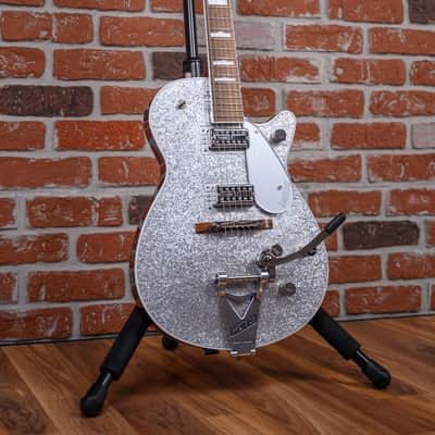 Gretsch G6129T-89 Vintage Select '89 Sparkle Jet with Bigsby Silver Sparkle 2021 w/OHSC image 4
