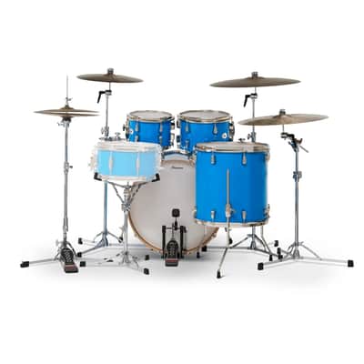 Slingerland Studio King 4pc Drum Set 22/10/12/16 Lunar Blue image 3