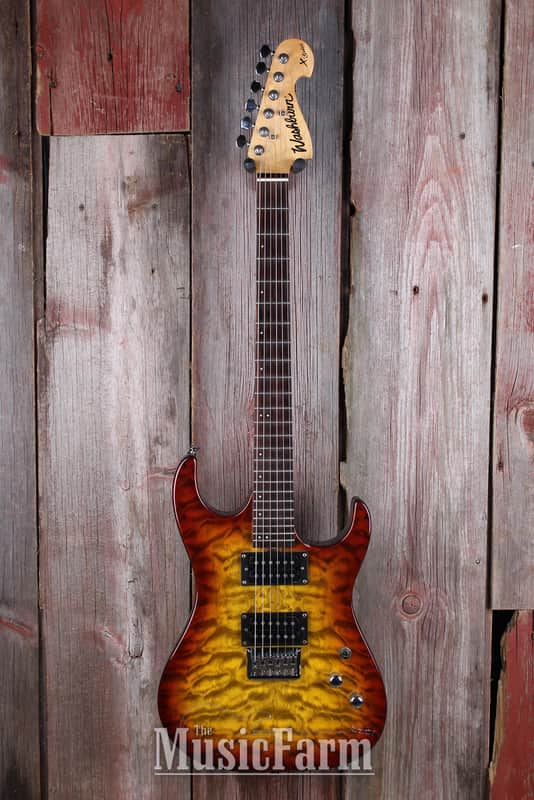 Washburn X Series エレキギター サンバースト Washburn X12 QVS X Series Electric Guitar RW Fretboard Quilt