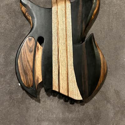 Flame Instruments Multiscale (fanned fret) Headless  Bass EMG TW image 3
