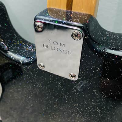 Fender Tom Delonge Stratocaster - Galaxy Black Flake Finish by Marty Bell w/ Fender Deluxe Case image 5