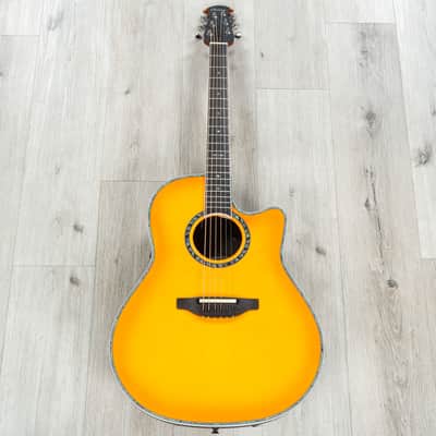Mint Ovation Pro Series 2762BL-HB-G Deep Contour Acoustic-Electric Guitar, Solid AAA Spruce, Honey Burst image 3