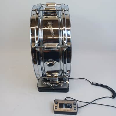 *Rogers 60s COB Dayton Powertone Snare Drum 5x14"Chrome Brass Script Vintage* imagen 16