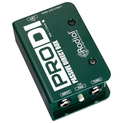 Radial Engineering ProDI 1-Channel Passive Instrument Direct Box Pro-DI Mono DI image 12