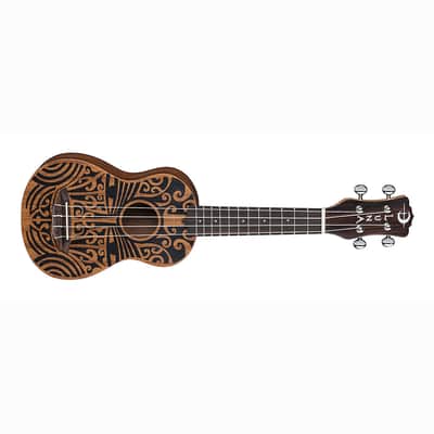Luna Tribal Soprano Mahogany Ukulele
