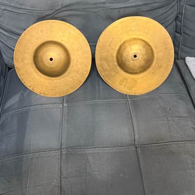1920s/30s Zildjian K Constantinople 10” Large Bell Hi Hat Sock Cymbals image 1