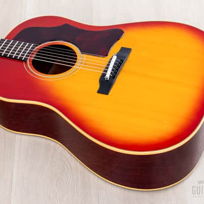 1964 Gibson J-45 ADJ Vintage Dreadnought Acoustic Guitar Cherry Sunburst, Collector-Grade w/ Case image 11