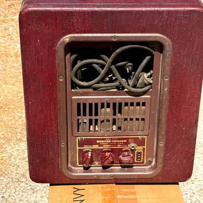 Vintage Late 1940s- Early 50s Webster-Chicago RMA 375 Model 166-1 Tube  Amp image 2