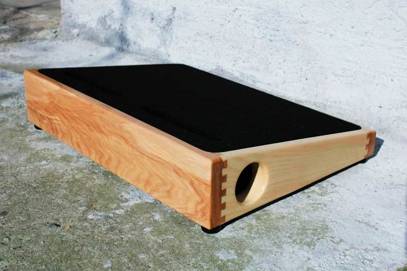 Custom Wood Pedalboard 18" x 13" image 1