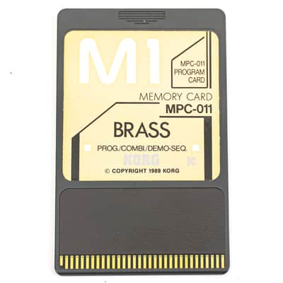 Korg M1 Brass Card MSC-011 + MPC-011 Memory Card + PCM Data Set with Sleeve image 4