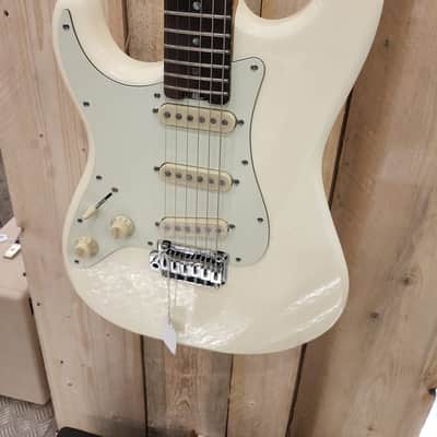 Schecter Traditional Route 66 Saint Louis S/S/S Left Hand Aged White image 8