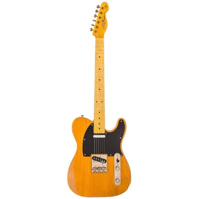 Vintage V52 ICON Electric Guitar - Distressed Butterscotch image 1