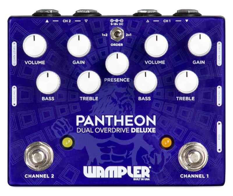 New Wampler Dual Pantheon Deluxe Dual Overdrive Guitar Effects Pedal image 1