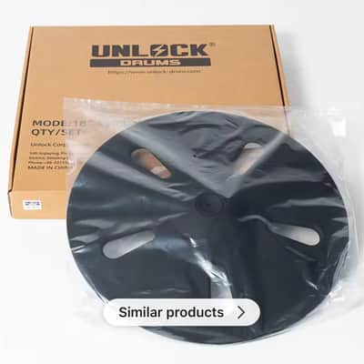 UNLOCK 18” Ride Crash Bell Ozone FX Cymbal for Roland Alesis Kit image 3