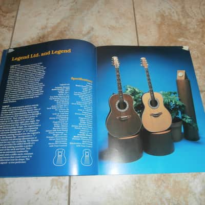 Vintage 1980 Ovation Acoustic/Acoustic Electric Guitar Catalog! Rare Original Case Candy, Paperwork! image 5