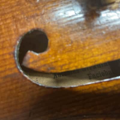Antonius-Stradivarius (Copy) Cremonensis Faciebat Anno 17 -Full Size Violin w/ Case image 10
