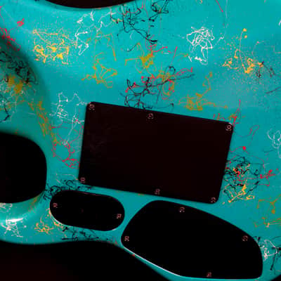 Washburn EC29 1989 - Turquoise image 23