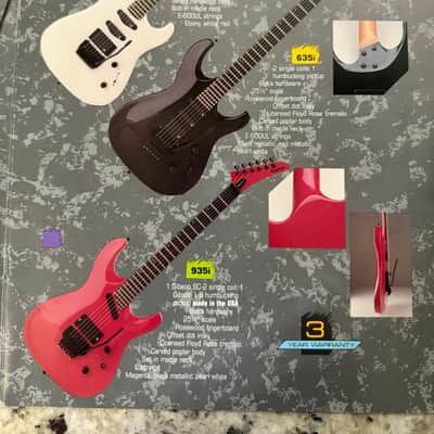 Epiphone Catalog Brochure 1989 Les Paul SG 635i 935i Pro II Howard Roberts fusion Sheraton T-310 Flying V image 8