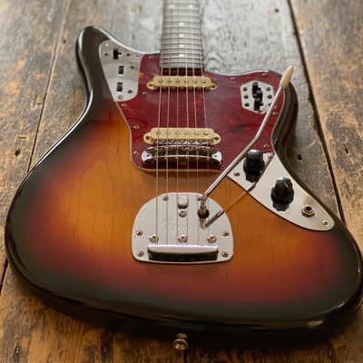 Fender Japan 1995 Jaguar Grunge-Era '66 Reissue MIJ FujiGen Three Tone Sunburst MIJ image 2