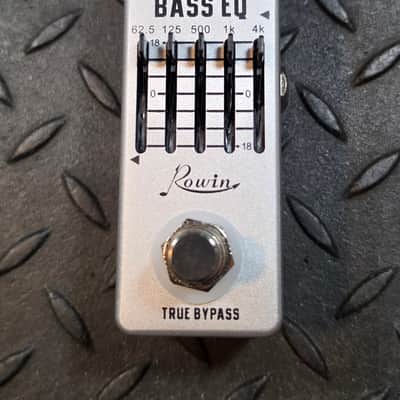 Rowin LEF-317B Bass EQ 2010s - Silver Mini Bass Guitar Equalizer Nano image 2