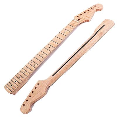 TGP 21 frets Tiger Flame Guitar Neck Replacement for ST Guitar,price include the import duty for US buyer image 4