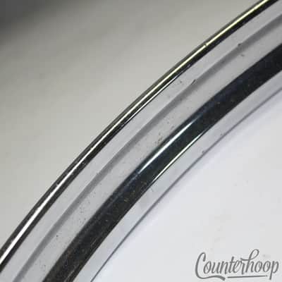 Pearl 20"Bass Drum Hoop Steel Metal Rim Vintage 70s Batter/Resonant Japan image 4