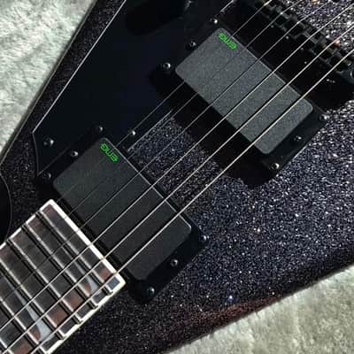 ESP LTD KH-V Kirk Hammett Signature 2023 - Present - Black Sparkle image 2