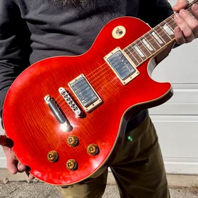 ALL ORIGINAL 2004 Gibson Les Paul Standard Plus in RARE Cayenne Finish image 13
