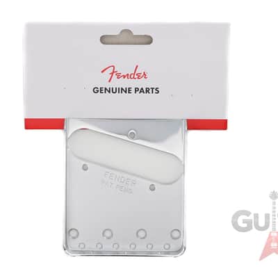 Genuine Fender Vintage Telecaster/Tele 3-Saddle Bridge Plate - CHROME image 3