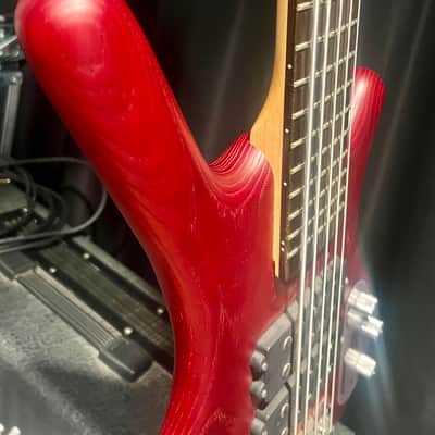 Warwick RockBass Corvette 5 string - Burgundy Red Transparent image 11
