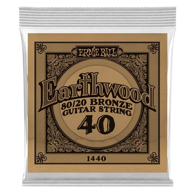 Ernie Ball 1440 Earthwood 80/20 Bronze .040 image 1