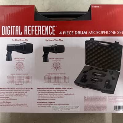 Digital Reference DRDK4 4-Piece Drum Mic Kit 2010s - Black image 2