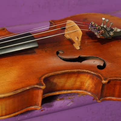 1900s Stainer-Labeled Nice Quality 4/4 German Violin (VIDEO! Fresh Work, Ready) image 8