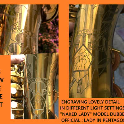 SUMMER DEAL CONN SAXOPHONE 6M VIII MATCHING VII NECK 1941 NAKED LADY ORIGNAL FINISH SWEET ORIGINAL CASE RECENTLY SERVICED DID NOT NEED ANYTHING PLAY TESTED image 1