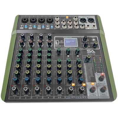 Seismic Audio 10 Channel Mixer Console with Bluetooth Streaming, USB and Effects image 7