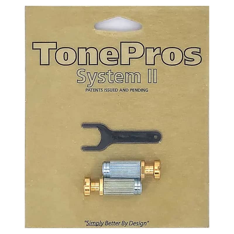 TonePros Steel Locking Studs Gold VS1-G image 1